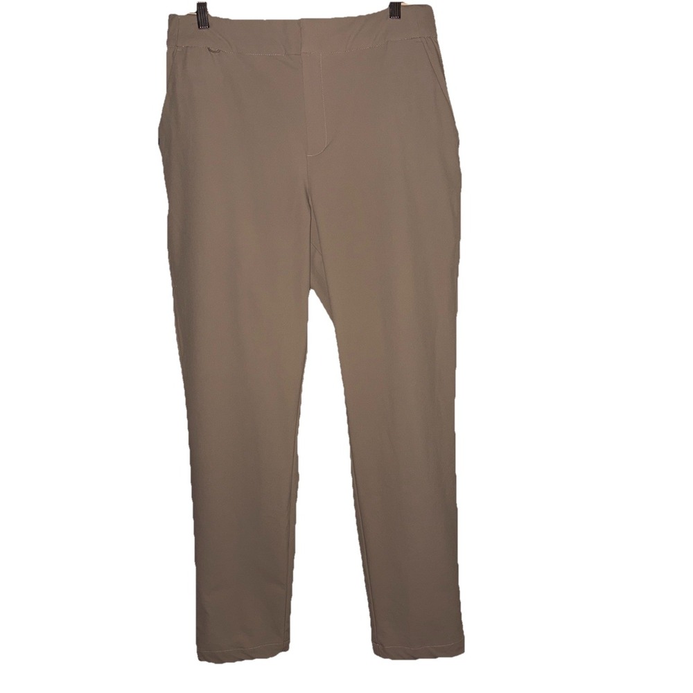 FIGS PRO Women's Large Tall Beige Stretch Scrub Pants Straight Leg Medical Work